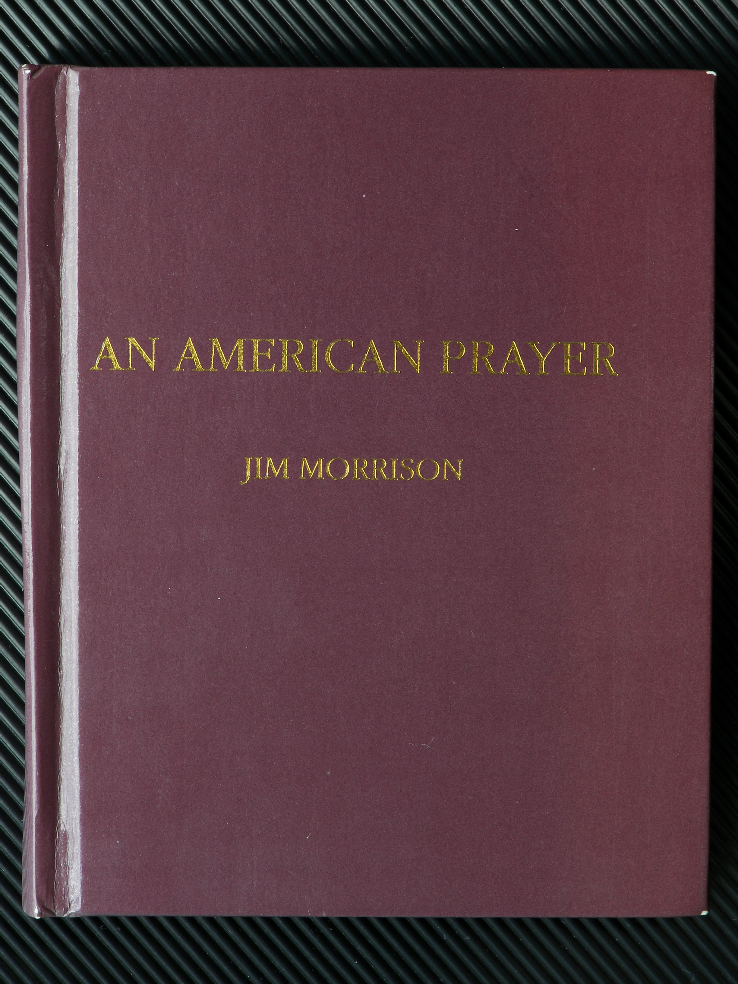 Umschlag Gedichtband An American Prayer von Jim Morrison (1970) Privatdruck Western Lithographers