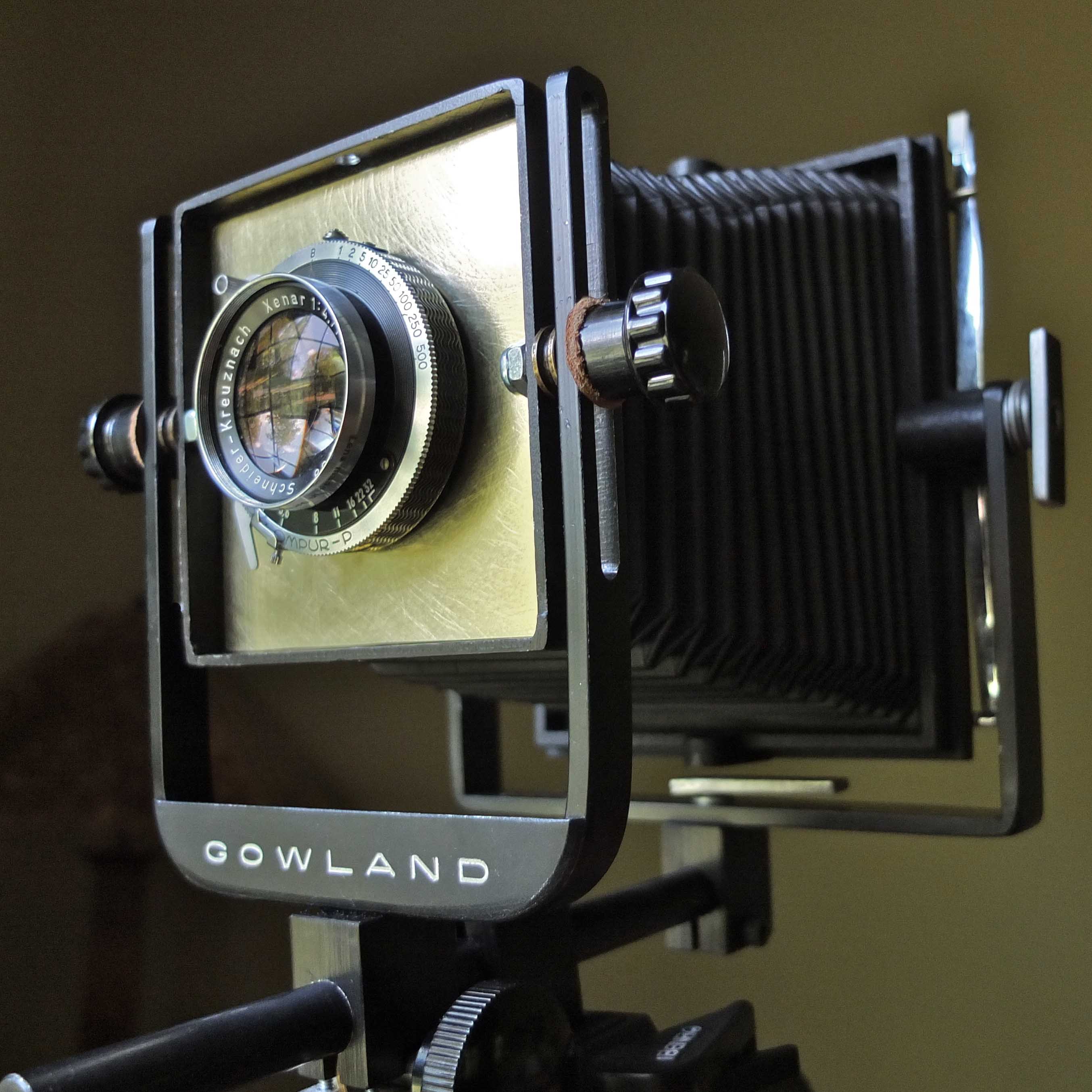 Gowland Pocket View camera with Schneider-Kreuznach Xenar lens