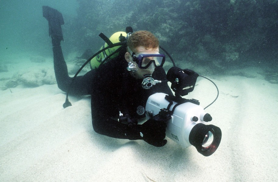 960308-N-3093M-010 Navy Photographic Diver