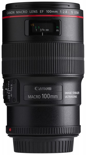 Canon EF 100mm f2.8L Macro IS USM front horizontal