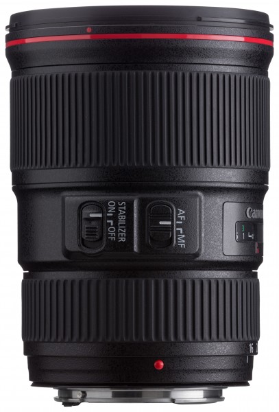 Canon EF 16-35mm f4L IS USM switches horizontal