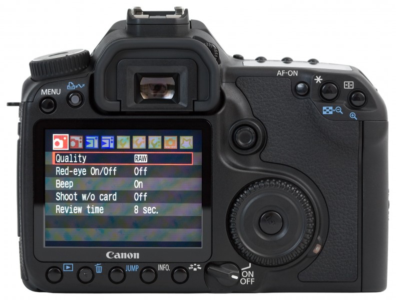 Canon EOS 40D back