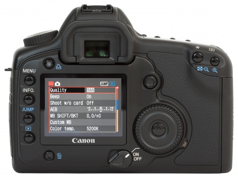 Canon EOS 5D back