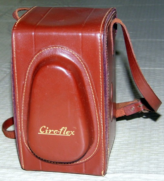 Leather Case For Vintage Ciro Ciro-flex TLR (Alphax), Alphax 1-200 Shutter, Wollensak 85m f3.5, Made In USA (13380480804)