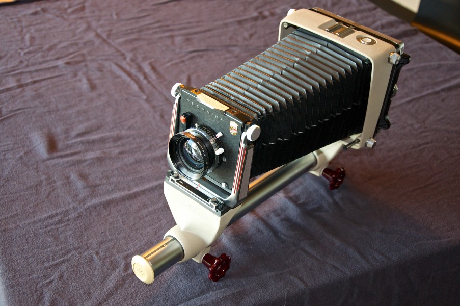 Linhof Technika D.B.P. 4×5 monorail bellows camera