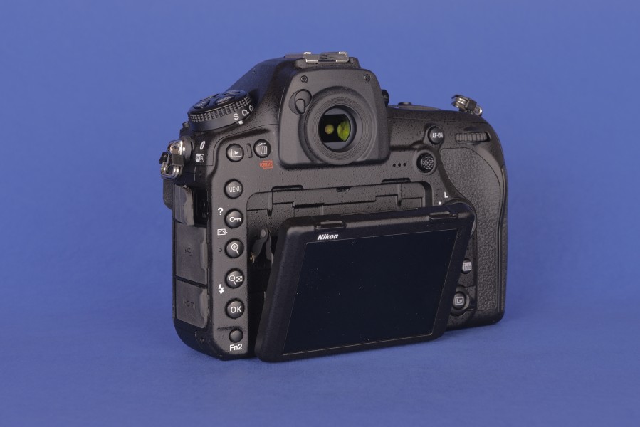 Nikon DSLR camera D850 lateral rear view
