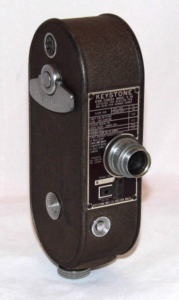 Vintage Keystone 8mm Home Movie Camera, Model K-36, Made In USA, Circa 1949 (23438096749)