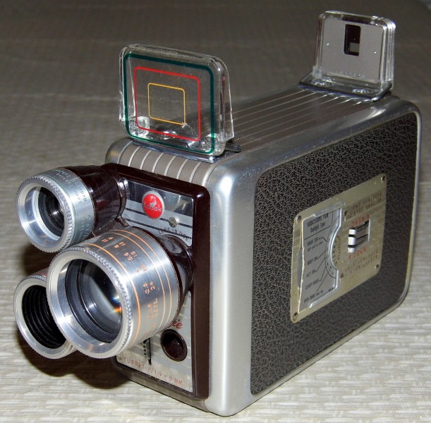 Vintage Kodak Brownie 8mm Movie Camera, Turret f-1.9 (12161761246)