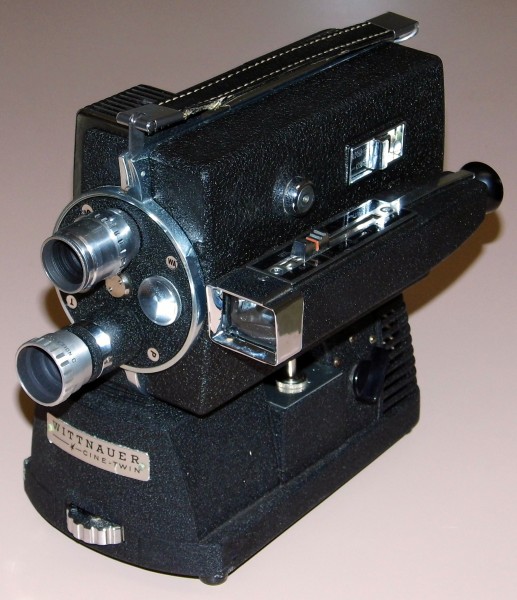 Vintage Longines-Wittnauer Cine-Twin 8mm Movie Camera-Projector, Model WD-400, Circa 1958 (14793408329)