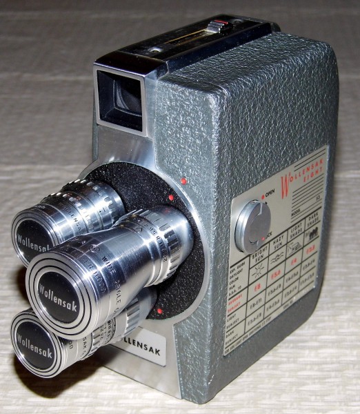 Vintage Wollensak 8mm Movie Camera, Model 53 (12103199004)