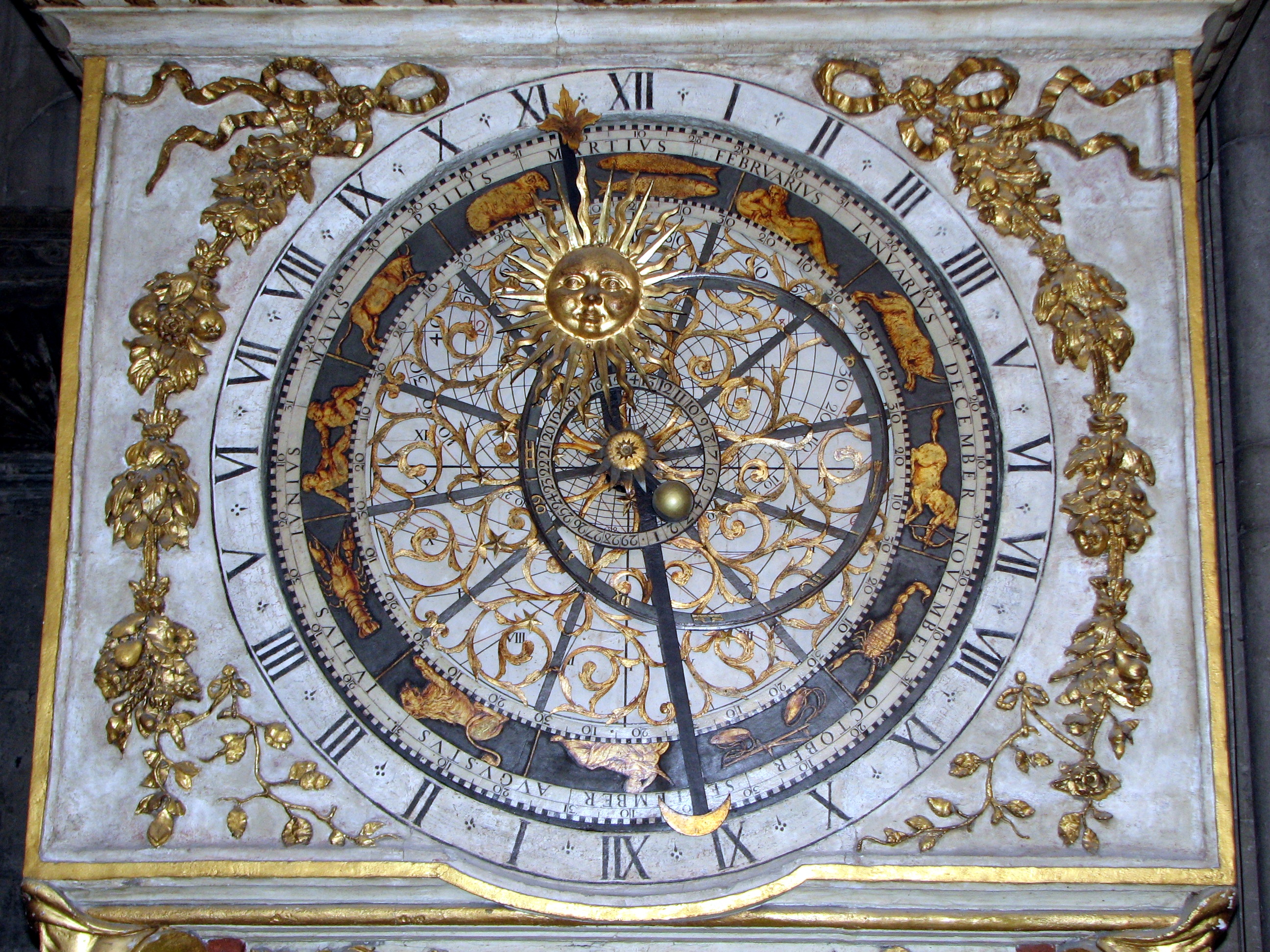 Cathedrale Saint Jean Lyon Astronomical clock dial B