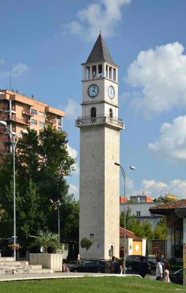 Tirana - Clock Tower (by Pudelek)