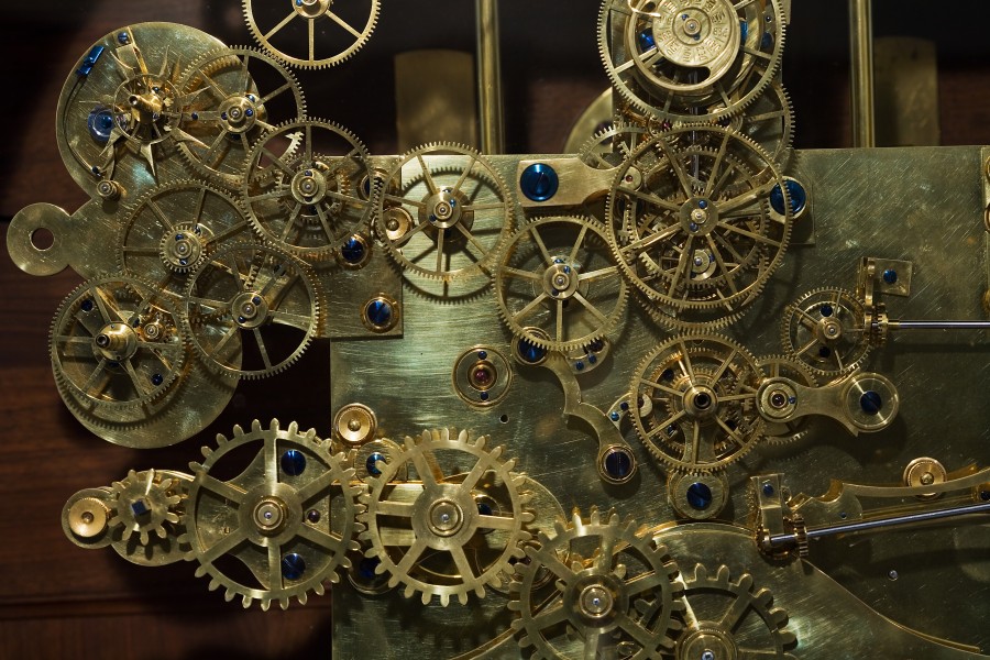 Vienna - Vintage Franz Zajizek Astronomical Clock machinery - 0537