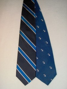 The two variants of the school tie for Phillips Academy. i took this, 4 December 2005, donate to public domain.