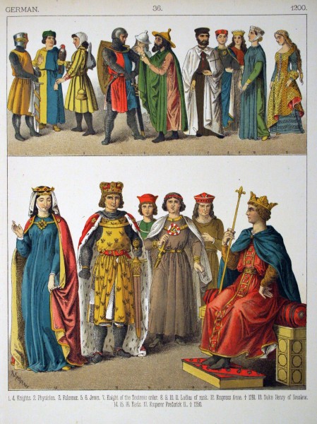 1200, German. - 036 - Costumes of All Nations (1882)