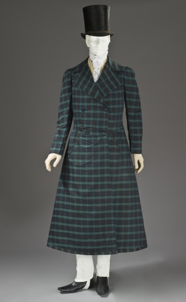 Man's silk and wool twill frock coat c. 1820