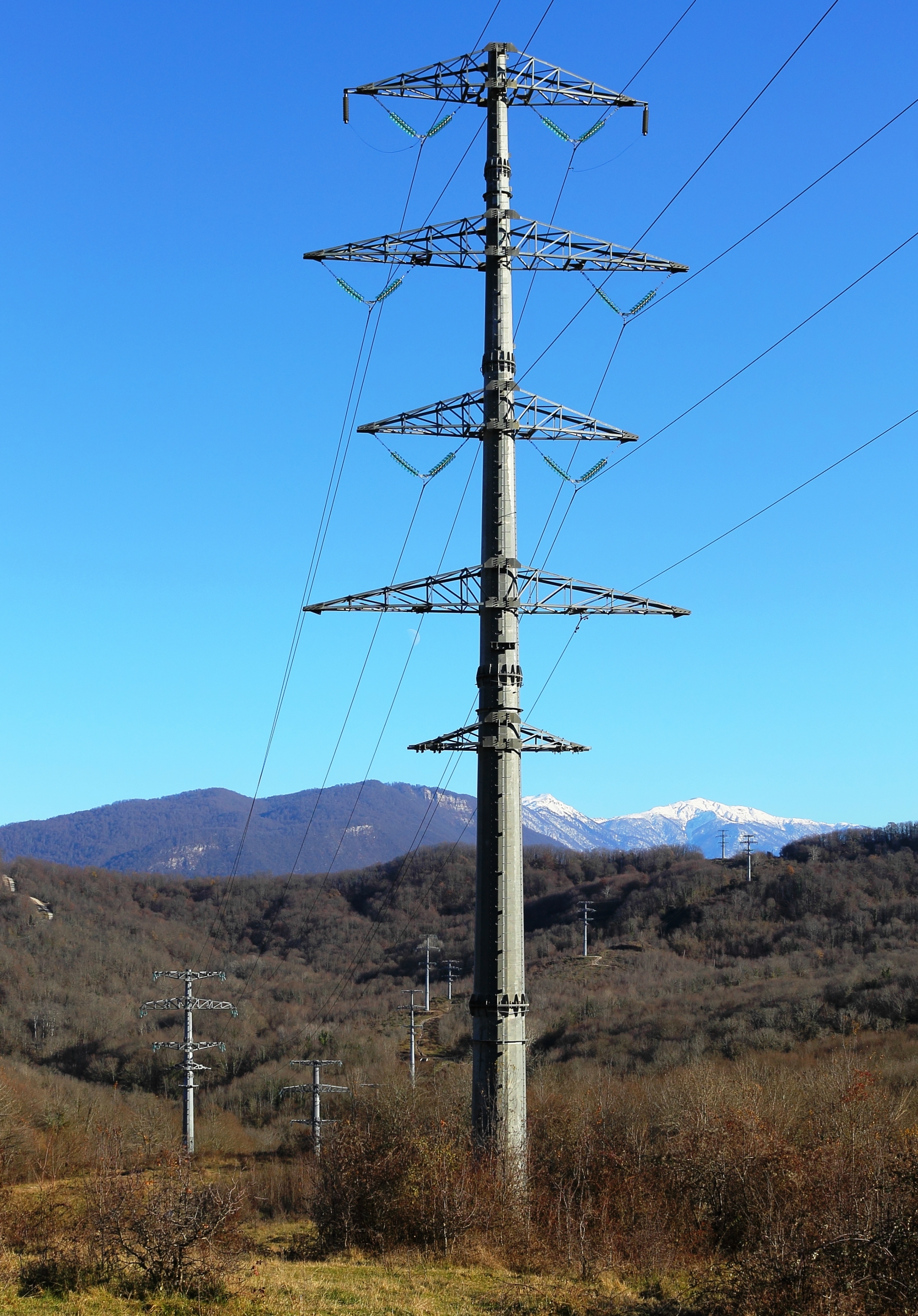 Power line in Sochi