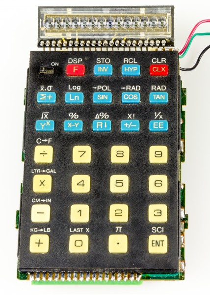 Electronic calculator Privileg SR 54 NC - display and keyboard-2331