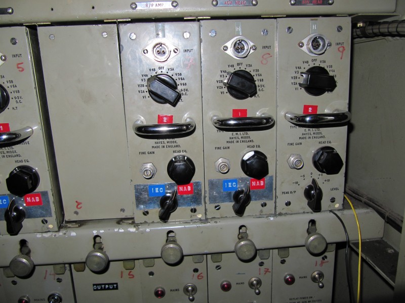 EMI tape recorder used at Abbey Road Studio (6) internals of reel to reel (right)