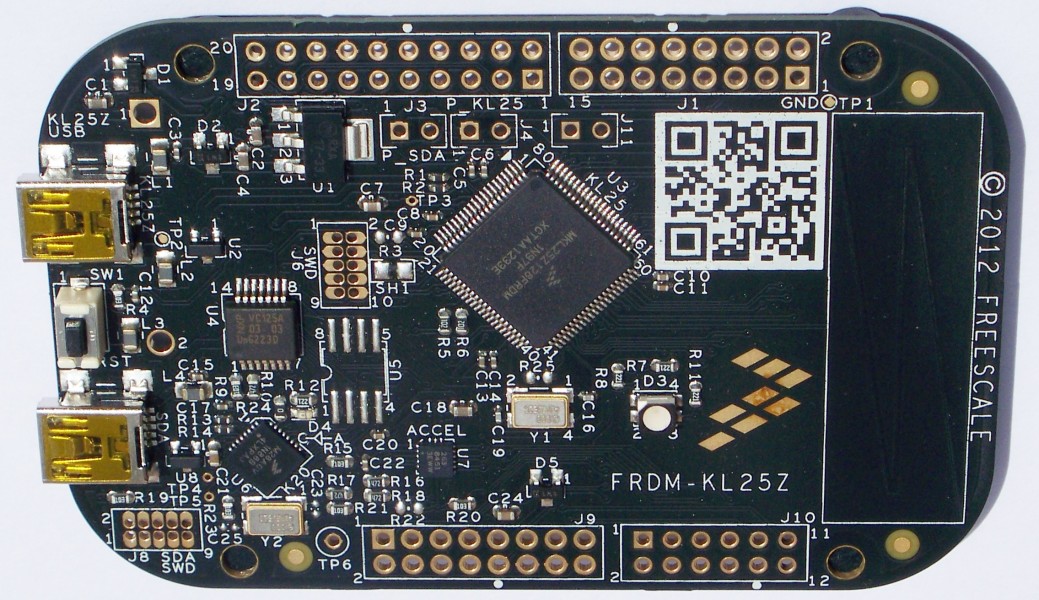 Freescale FRDM-KL25Z board with KL25Z128VLK (ARM Cortex-M0+ MCU)
