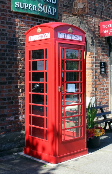 K6 Phone box at Hadlow Road station