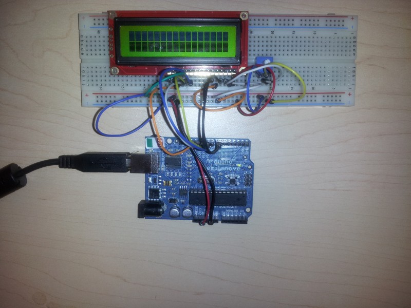 LCD display working