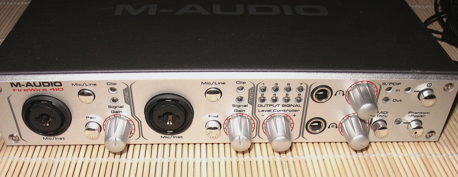 M-Audio Firewire 410 - front panel