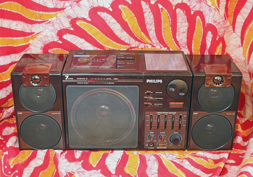 Philips D 8554-30R Soundmachine, vintage Boombox Ghettoblaster