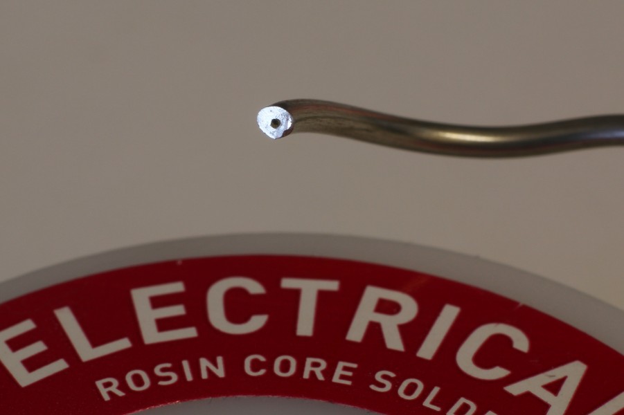 Rosin core electrical solder