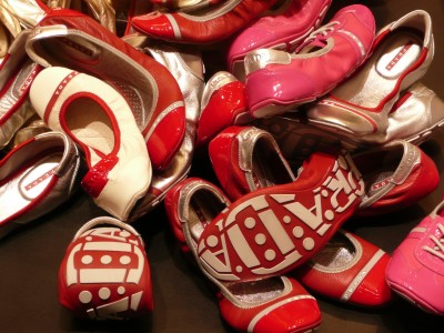 Red shoes, Prada