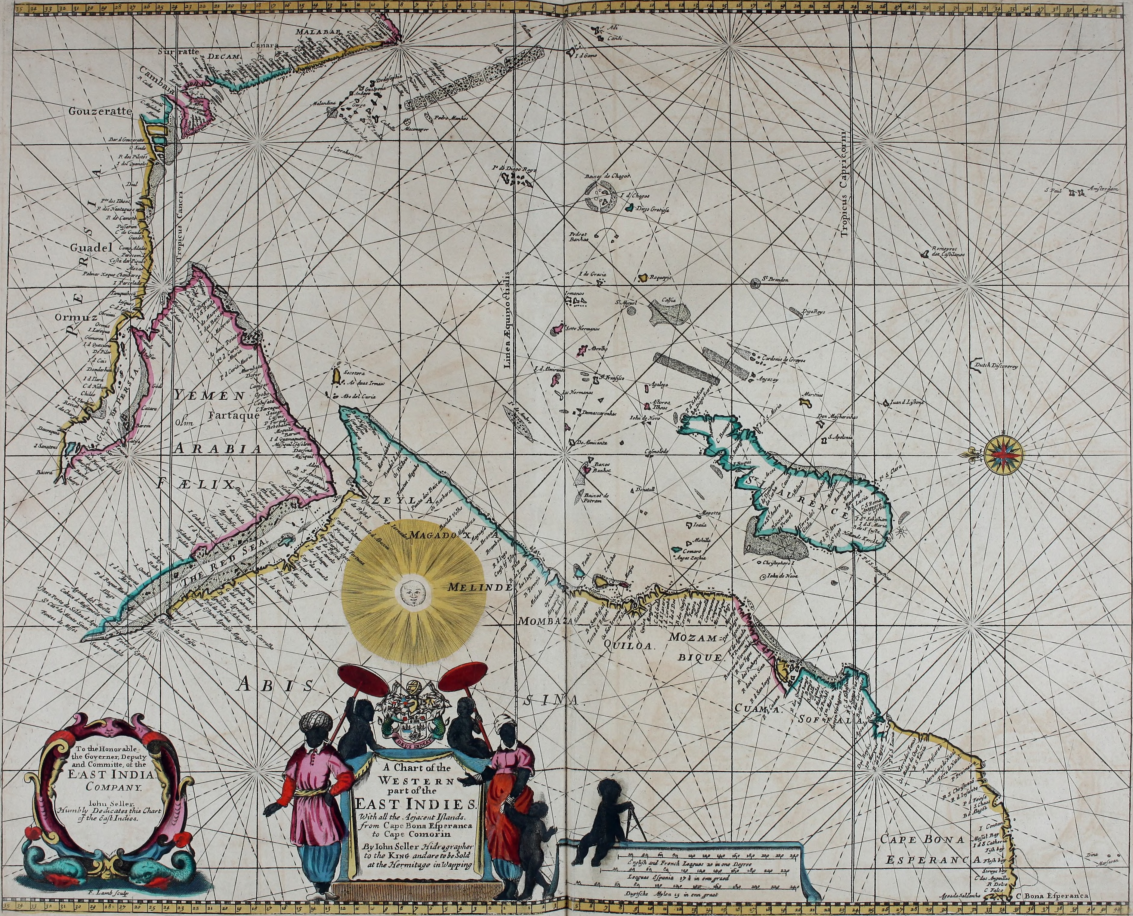Atlas maritimus, or A book of charts - Describeing the sea coasts capes headlands sands shoals rocks and dangers the bayes roads harbors rivers and ports, in most of the knowne parts of the world. (14773319483)