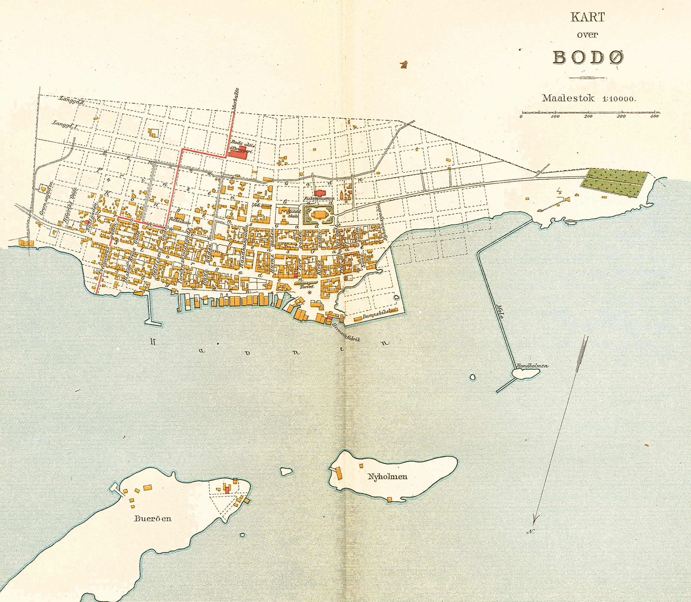 Bodø map 1908
