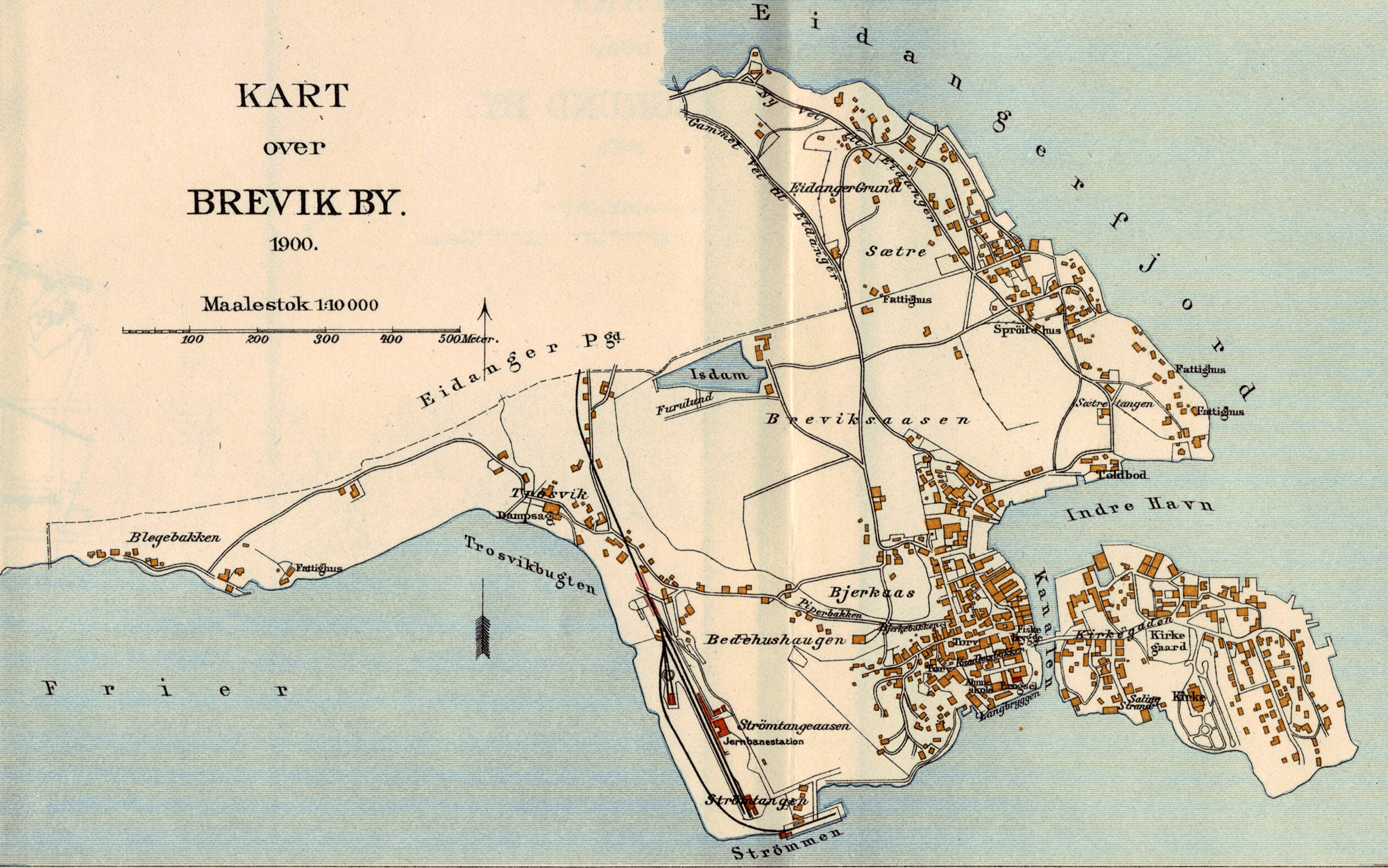 Brevik map 1900