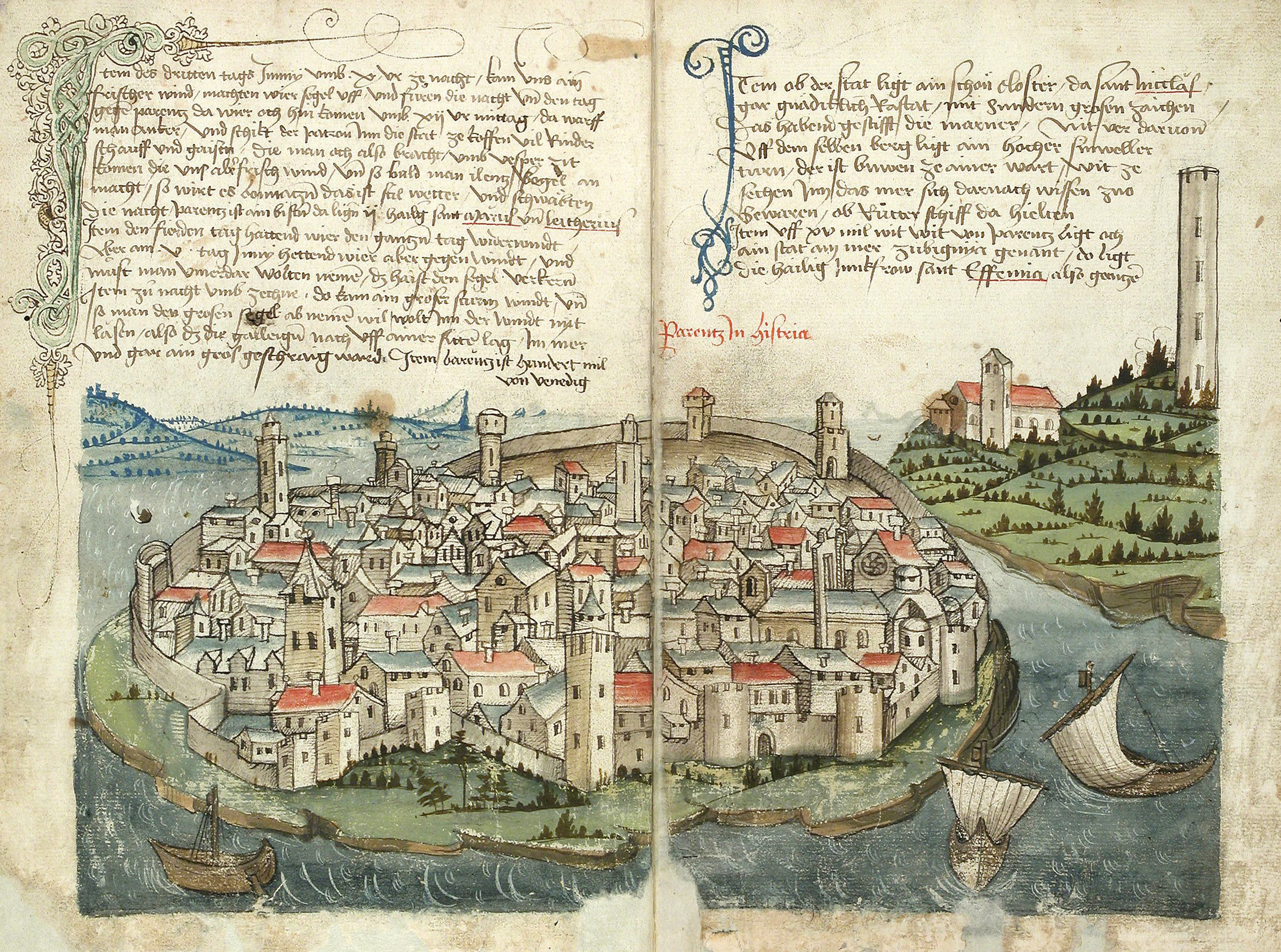 Konrad von Grünenberg - Beschreibung der Reise von Konstanz nach Jerusalem - Blatt 08v-09r
