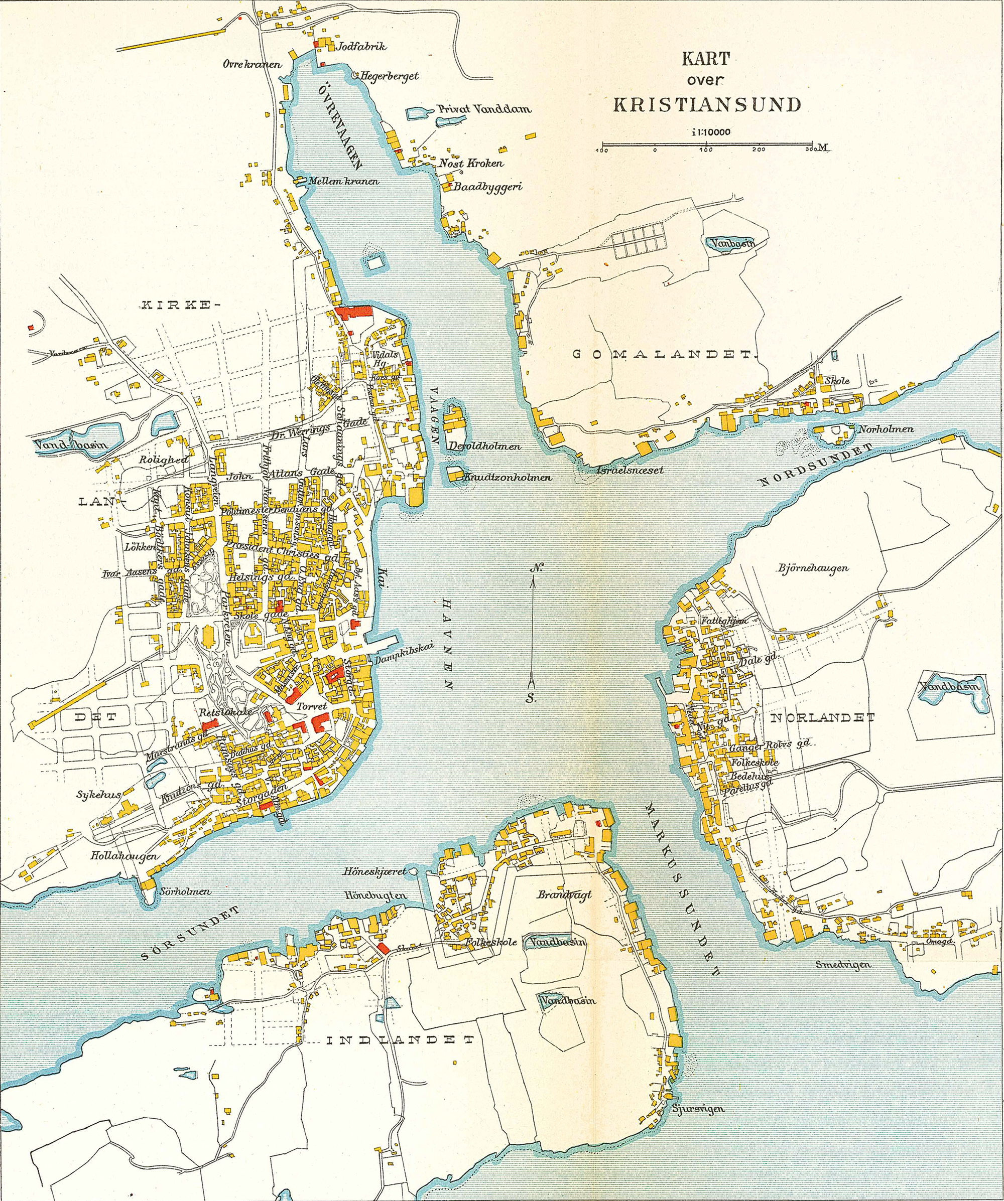 Kristiansund map 1911
