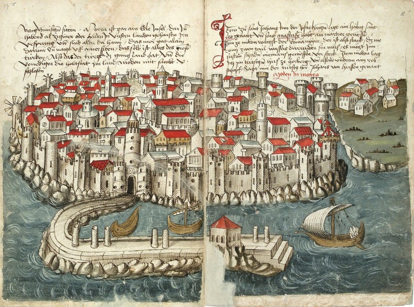 Konrad von Grünenberg - Beschreibung der Reise von Konstanz nach Jerusalem - Blatt 17v-18r