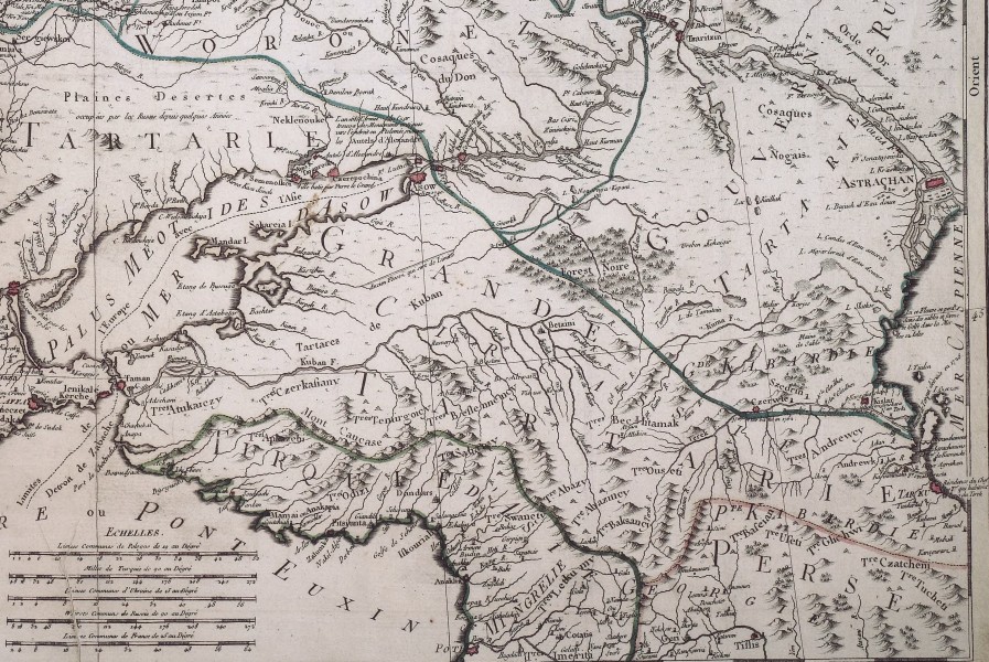 Nouveau theâtre de la guerre entre les russes, les turcs et les polonois confédérés. 1769. A