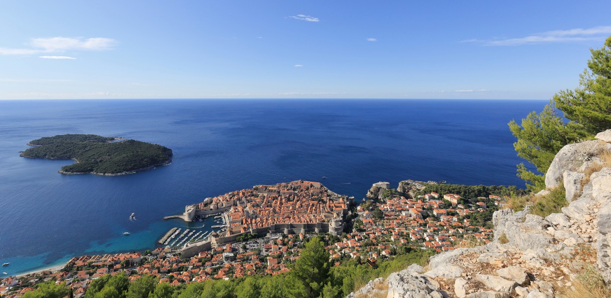 Panorama of Dubrovnik as seen from Srđ - September 2017