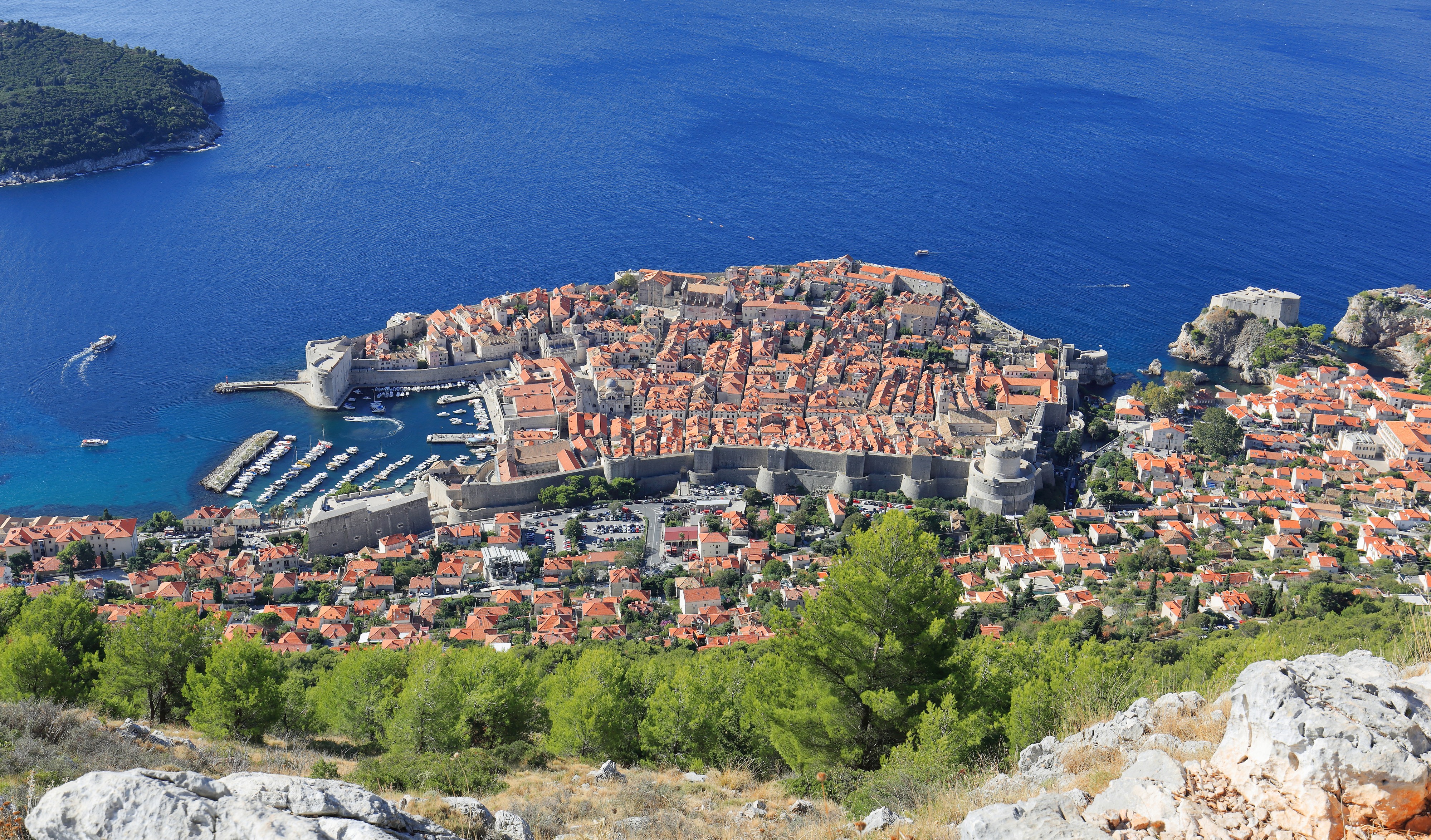 Dubrovnik as seen from Srđ - September 2017