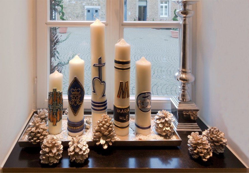 Religious candles, Aachen, Germany