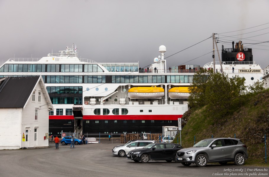 MS Trollfjord ship of Hurtigruten in Finnsnes, Norway, photographed in June 2018 by Serhiy Lvivsky, picture 3