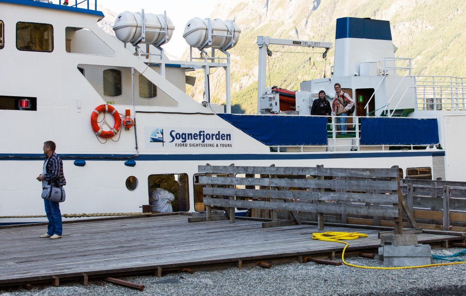 a boat on a branch of the Sognefjord, Norway, near Flåm, June 2014, picture 104