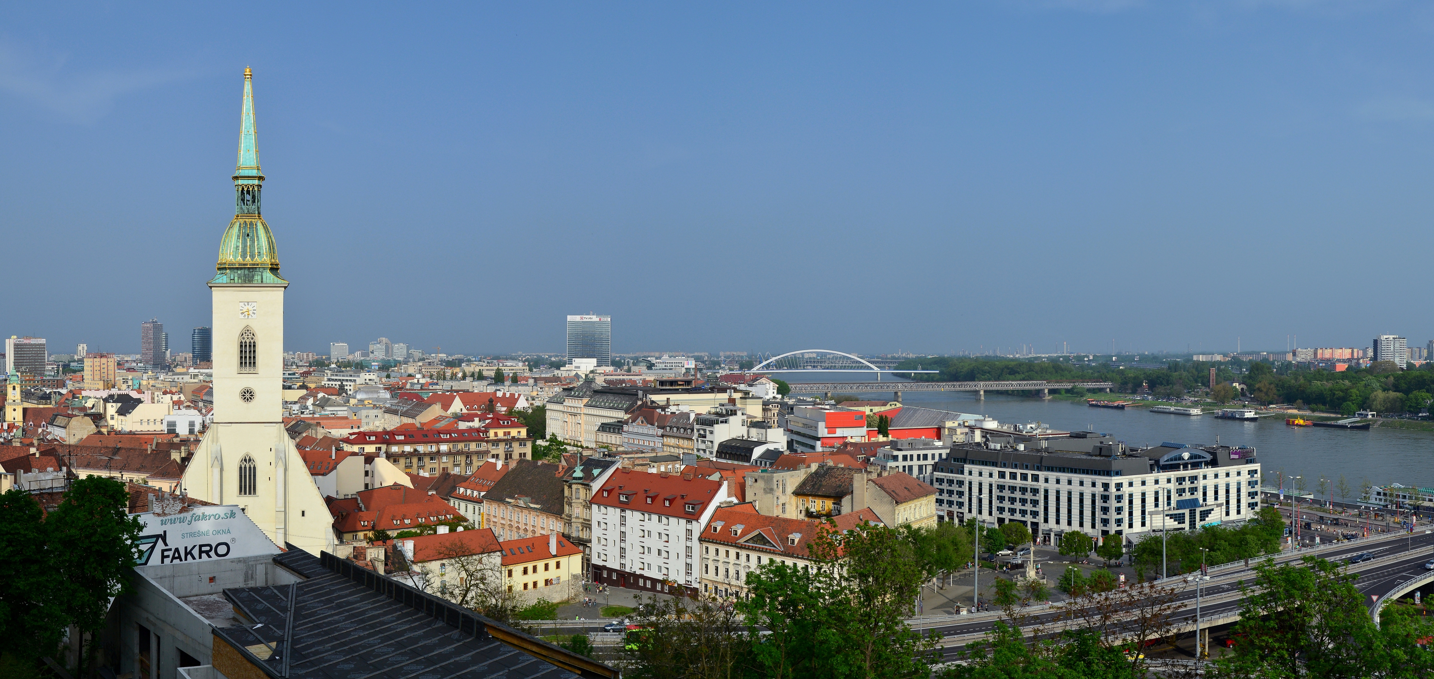 Bratislava (Pressburg, Pozsony) - panorama
