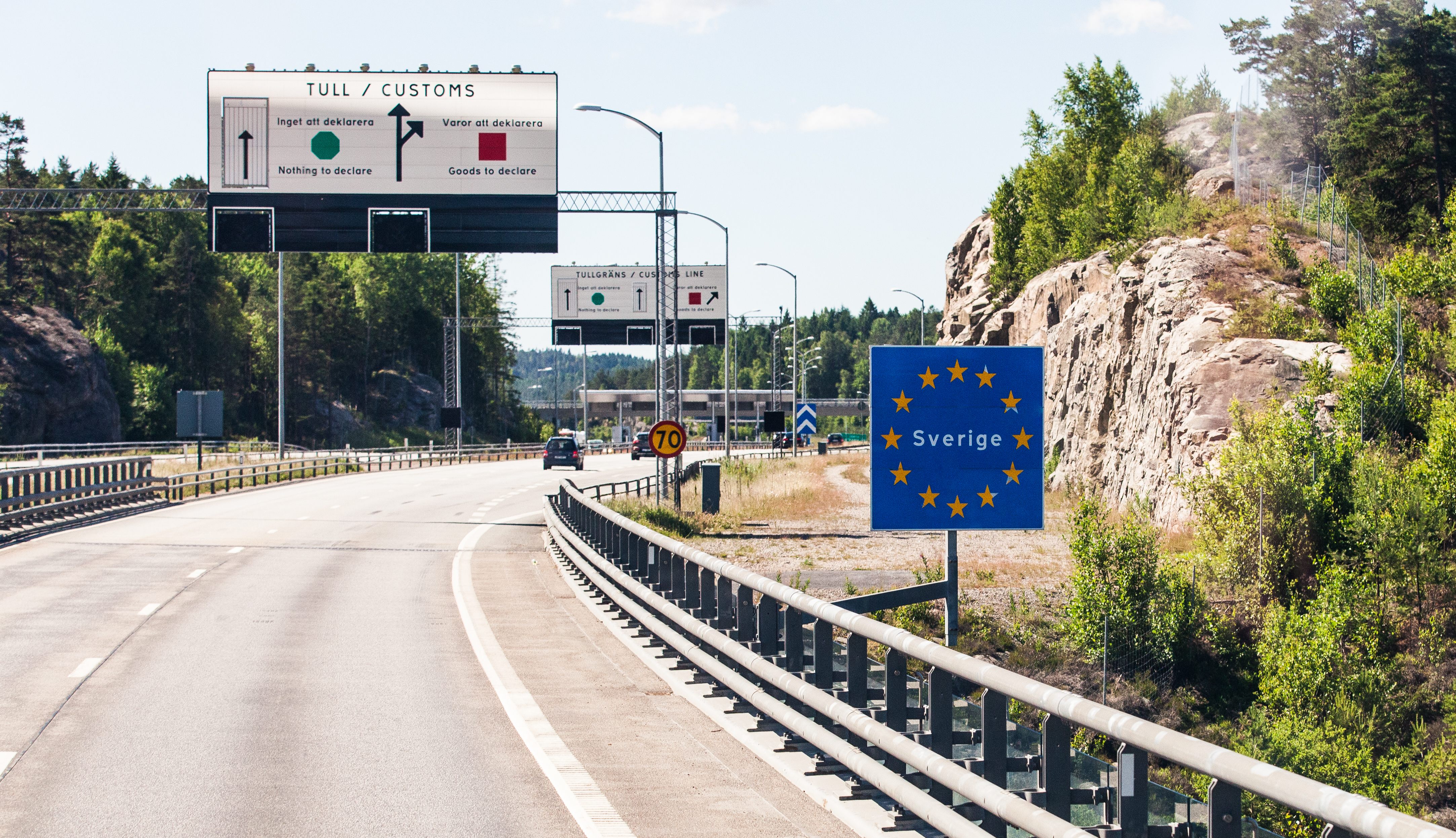 crossing Norway - Sweden border on the way to Gothenburg, Sweden, June 2014, picture 1