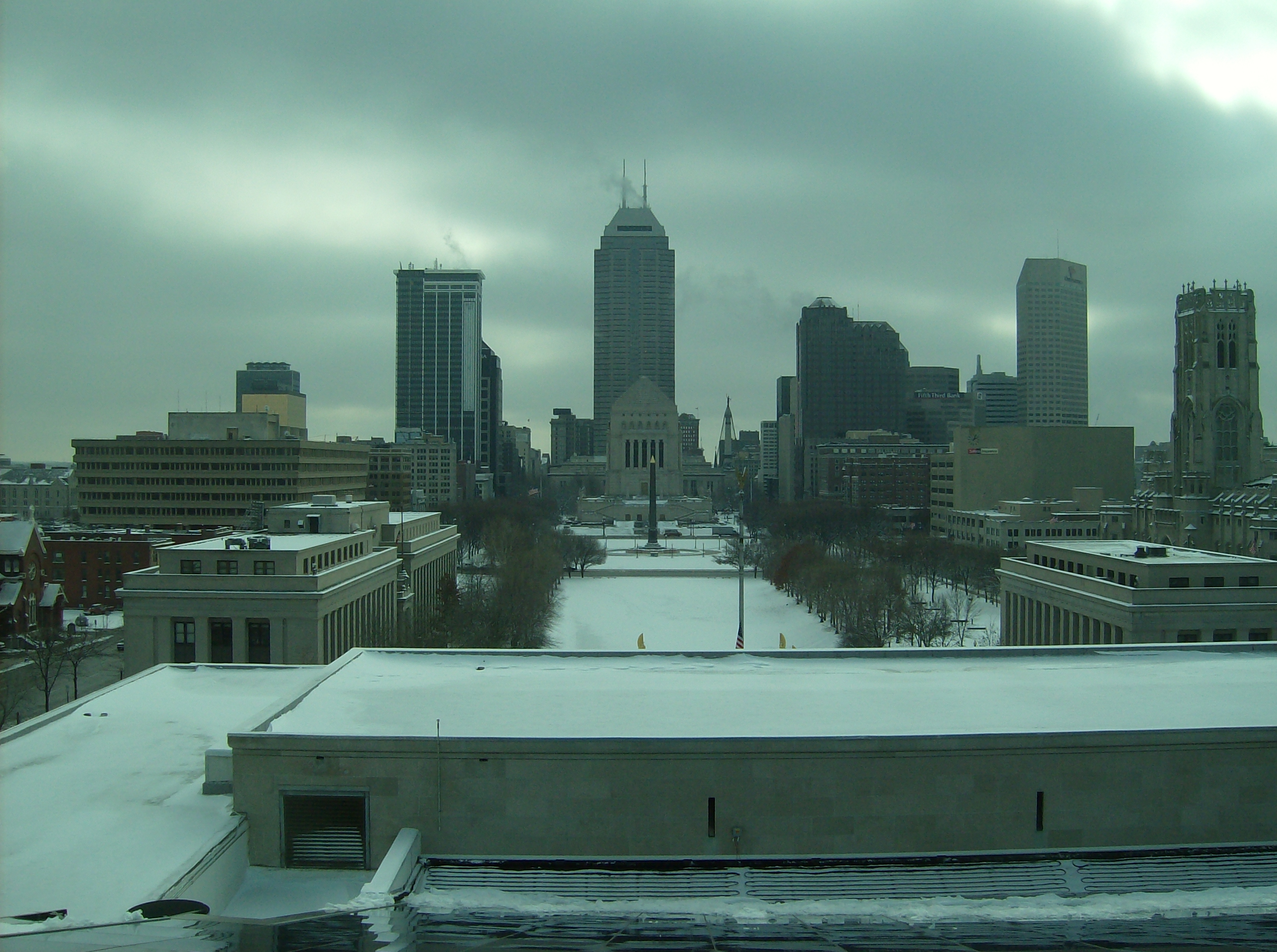 Downtown from Indianapolis Public Library