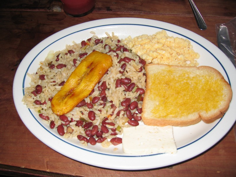 Costa Rican Cuisine Breakfast