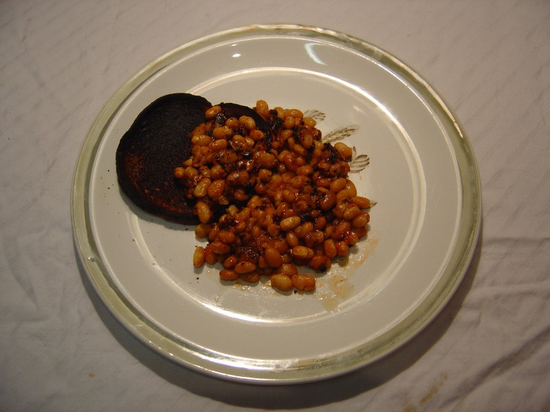 English bake bean on toast