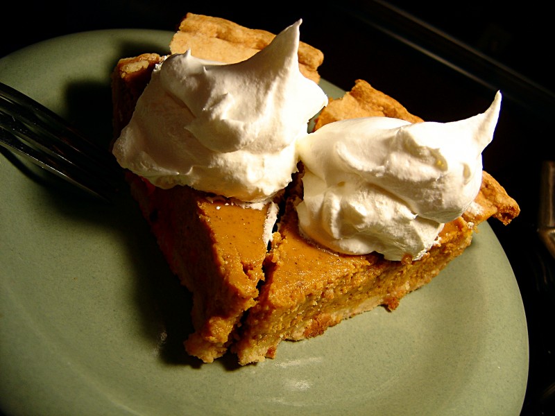 Last two pieces of pumpkin pie, November 2007