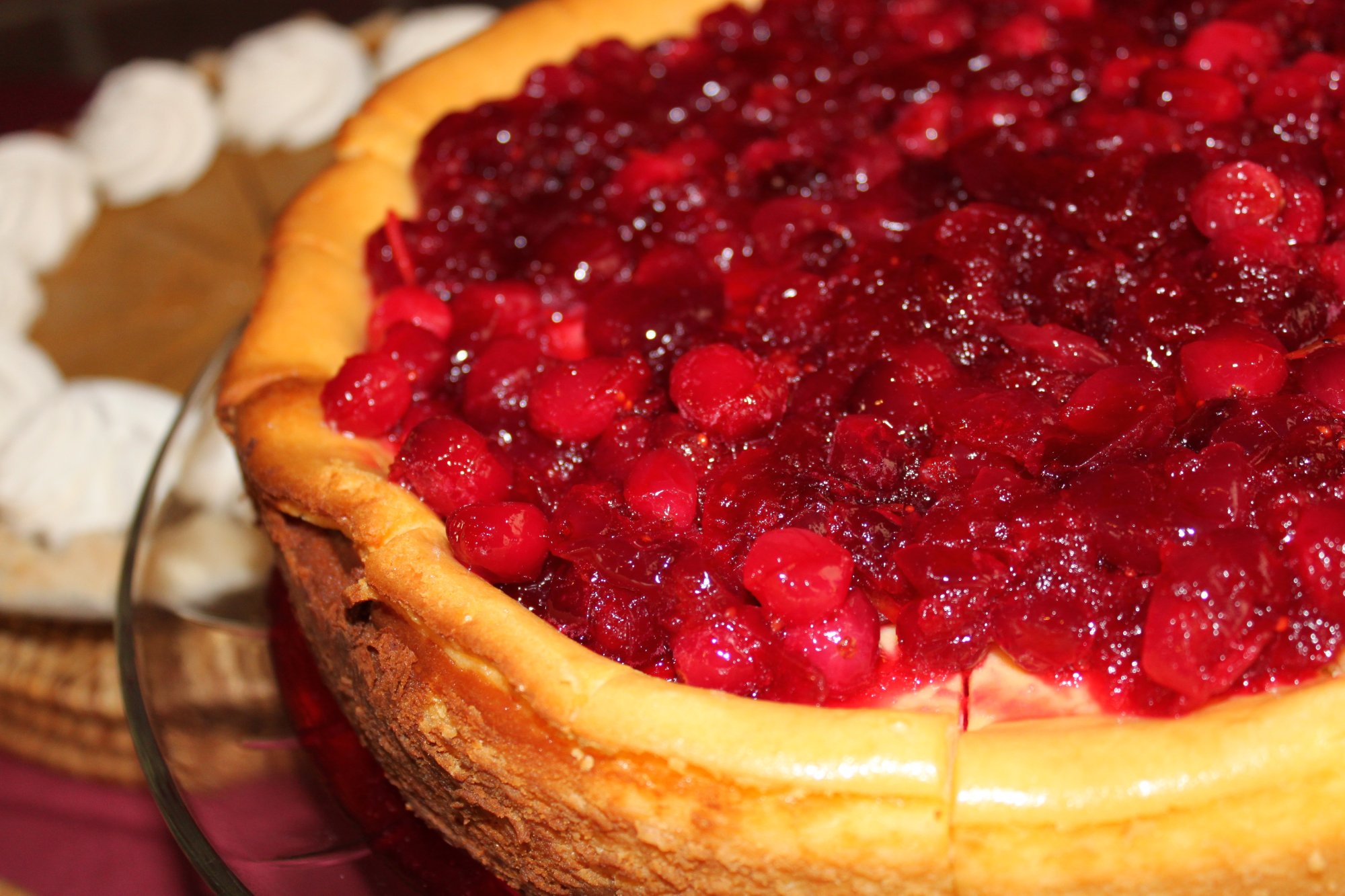 Cranberry cheesecake is the best!