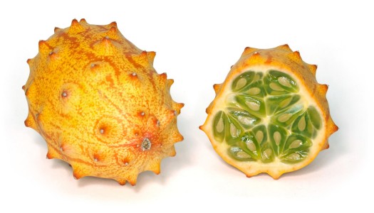 A Horned melon (or kiwano)